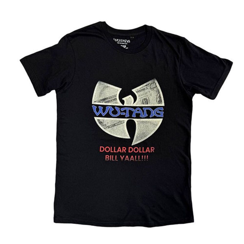 Wu-Tang Clan Unisex Adult C.R.E.A.M. Back Print T-Shirt / Black